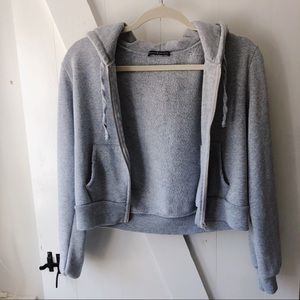 Gray Brandy Melville Crystal Hoodie